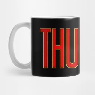 Thunder Logo Distressed Mug